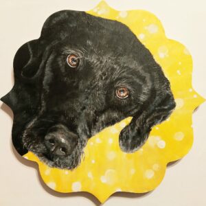 Done in acrylic paint of this gorgeous dog, General Lee! I entered in the Trekell Pet portrait contest