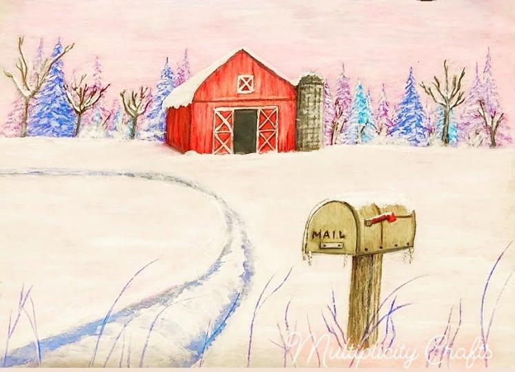 My own spin on a drawing class hosted by Keep It Colorful. This is a mixed media art piece